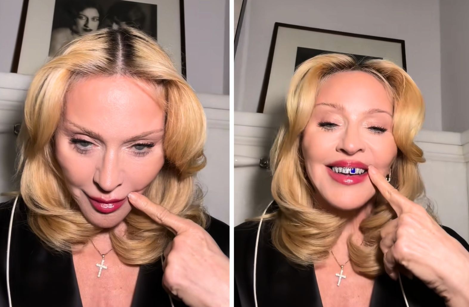 Покоряя тренд в TikTok: Мадонна удивила бриллиантовым украшением на зубах (видео)